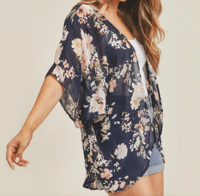 Image 1 of Sun Washed Floral Kimono