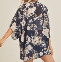 Image 2 of Sun Washed Floral Kimono