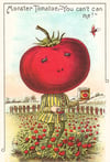 Monster Tomato Postcard