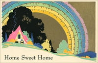 Image 1 of Home Sweet Home Rainbow Postcard