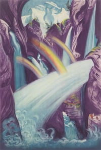 Image 1 of Waterfalls and Rainbows Postcards