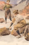 Vintage Women Mountain Climbers Postcard