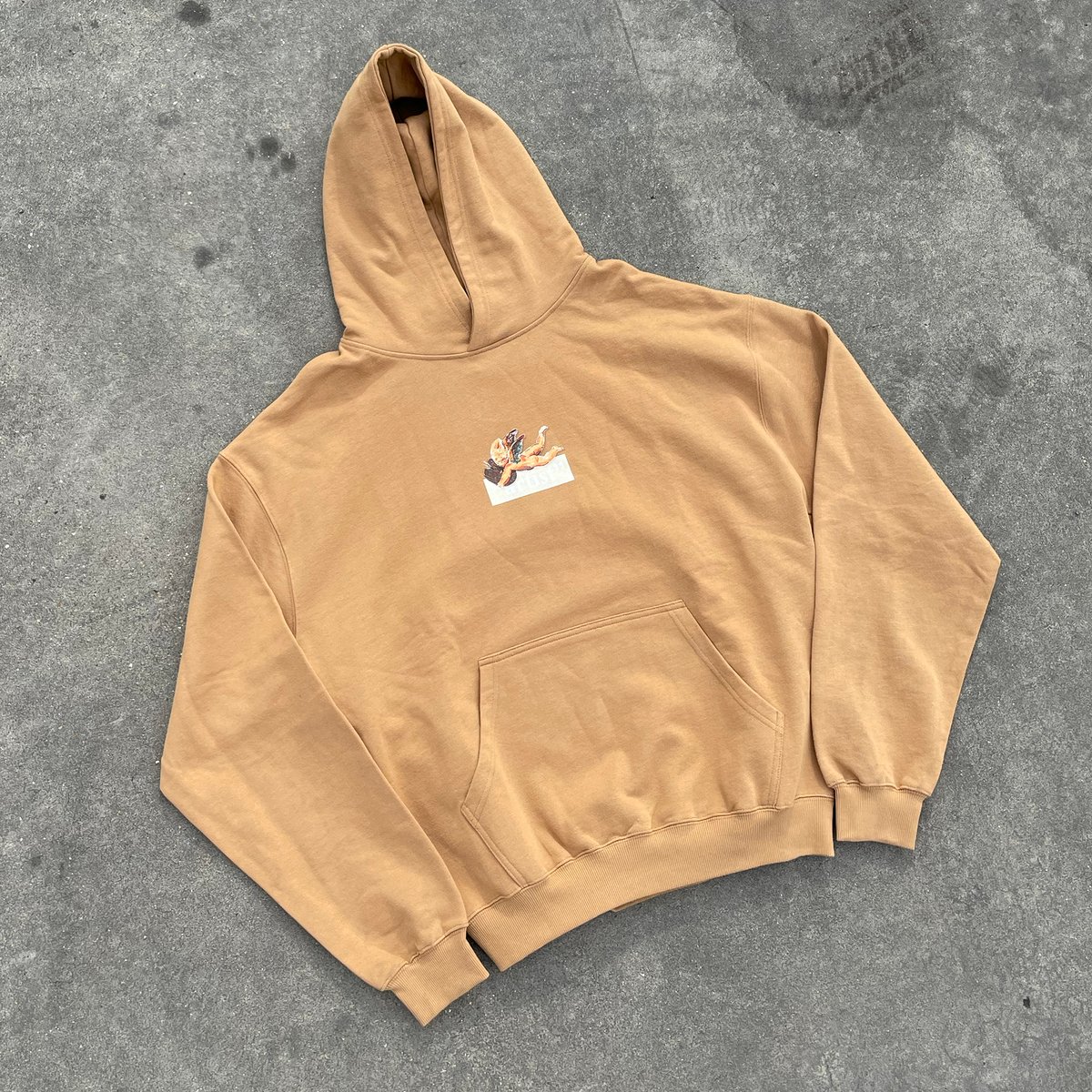 Image of Cappuccino "ARTIST" Boxlogo Perfect hoodie