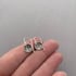 Tiny Sterling Silver Dogwood Blossom Saucer Earrings Image 3
