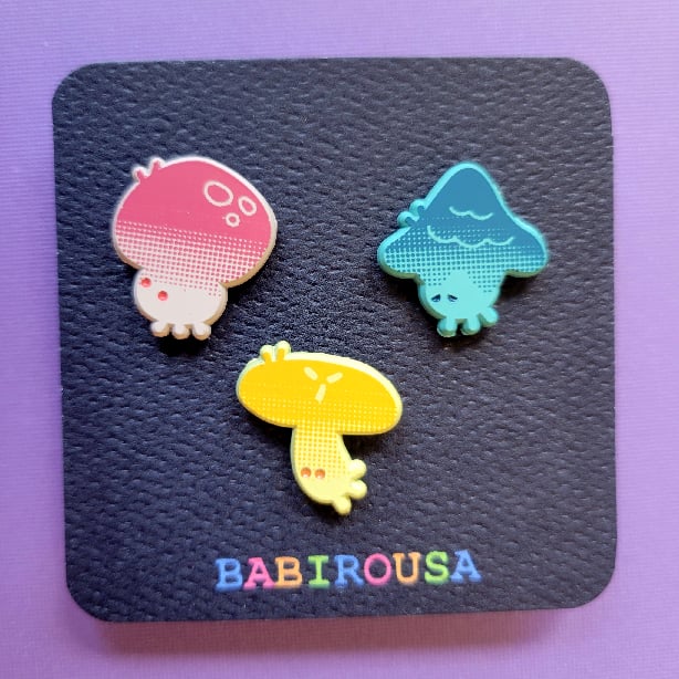 Image of Mushroom Bug Pin Set!