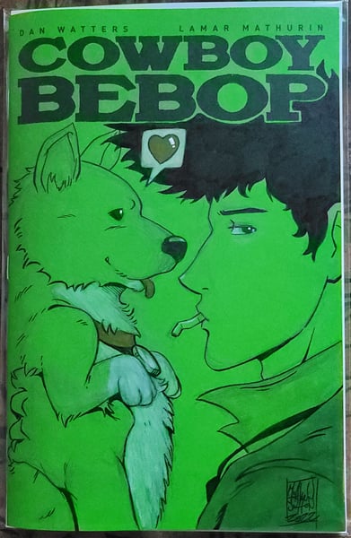 Image of Cowboy Bebop Issue No.1 Sketch Cover ft. Ein and Spike Sketch