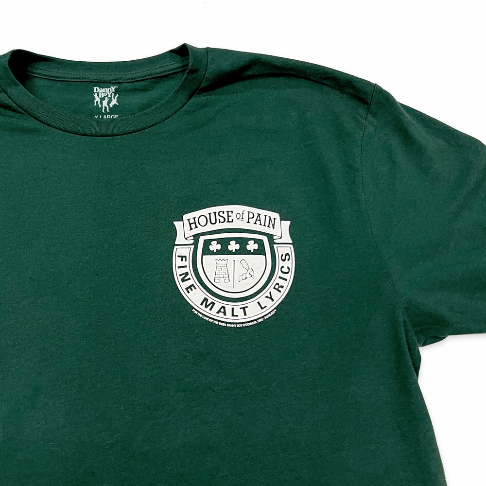 Image of House of Pain original Pog Mo Thoin! Logo green t-shirt by Danny Boy. ☘️  