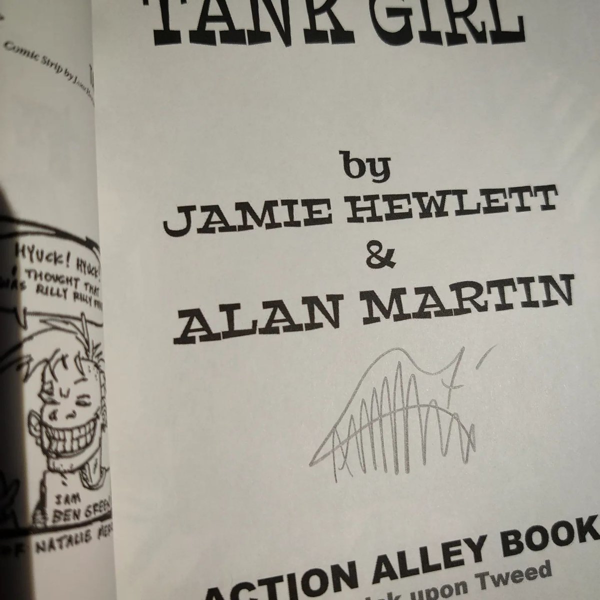 Image of A TASTE OF TANK GIRL - signed 1st Edition - with exclusive Orange Patch, Poster, and print!