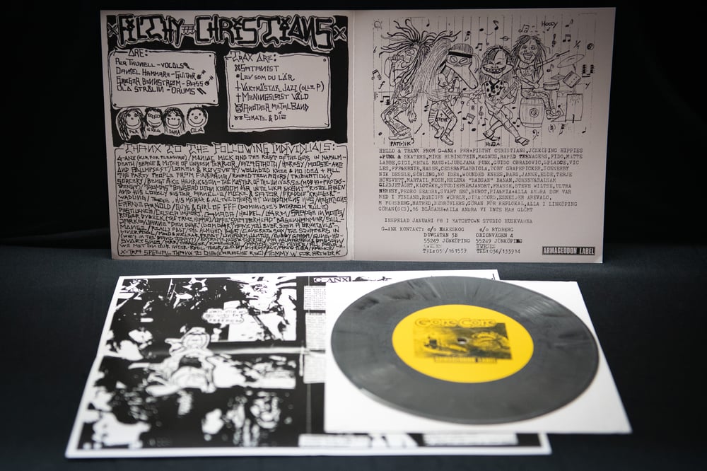 G-ANX / FILTHY CHRISTIANS split 7"