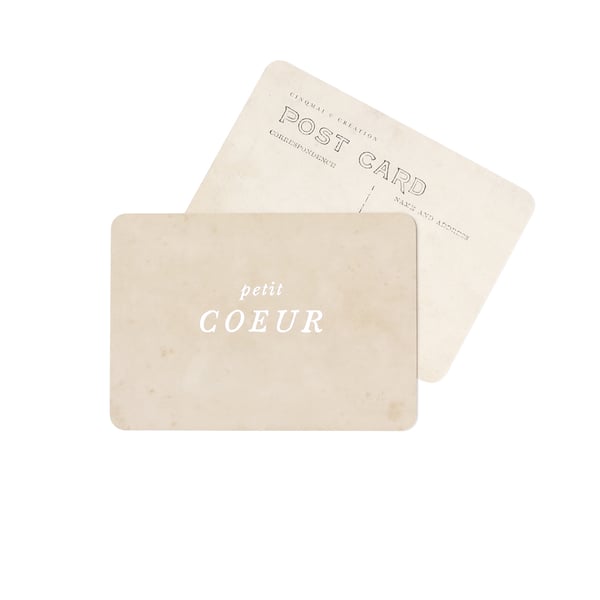 Image of Carte Postale PETIT COEUR / ADAM