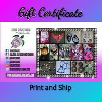 Gift Certificates (Print/Ship) 