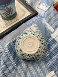 Image 2 of Beautiful Ship Bowl with flowers SOLD TO SHARON 