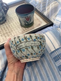 Image 4 of Beautiful Ship Bowl with flowers SOLD TO SHARON 