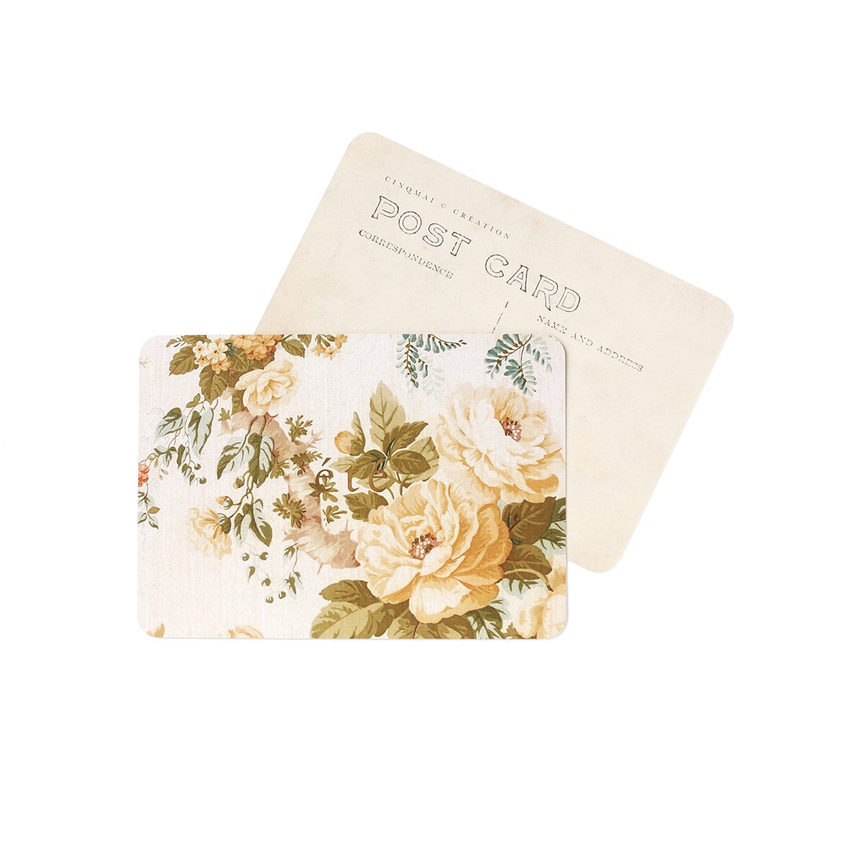 cinqmai — Carte Postale ALBUM VINTAGE / DORÉE / COEUR