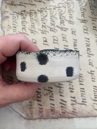 Image 2 of Small trinket dish with flat finish. Porcelain