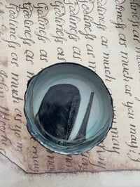 Image 1 of Small trinket dish with flat finish. Porcelain