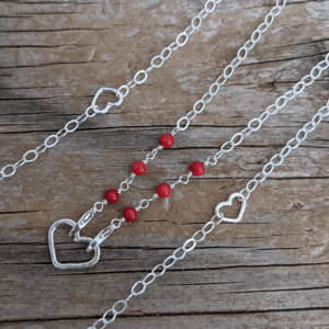 Image of Custom convertible length sterling silver chain, made to order