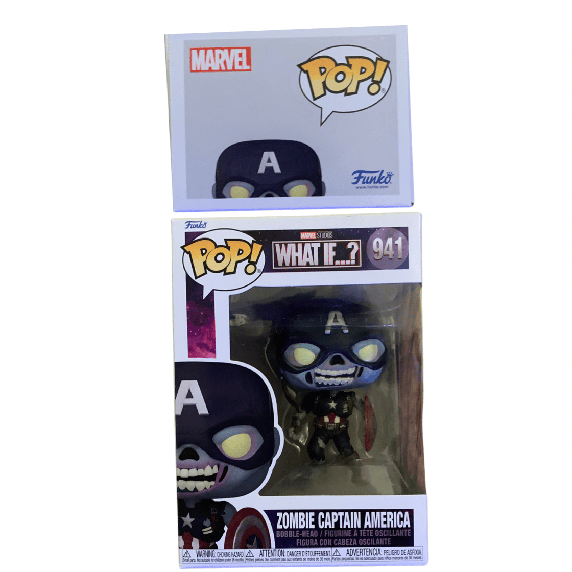Image of Marvel  What If….? “Zombie Captain America” Funko Pop
