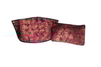 Image 1 of RED & GOLD UNDERBUST CORSET & BAG SET