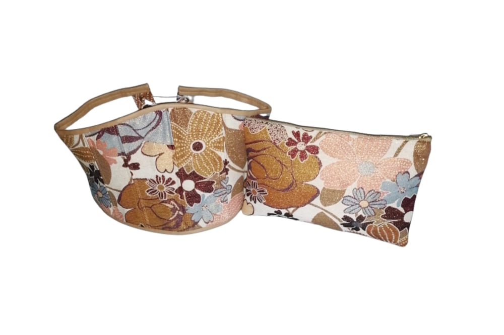 UNDERBUST CORSET PASTEL FLOWERS