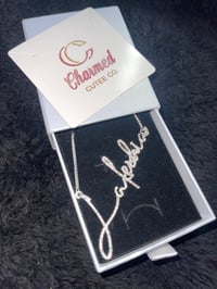Bling Script Necklace