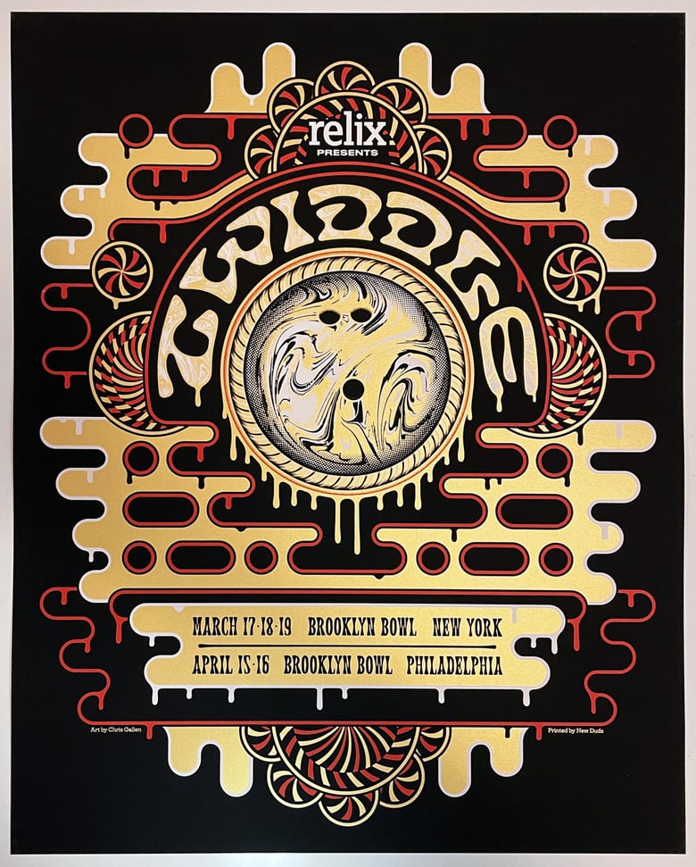 Image of Twiddle - Brooklyn Bowl 2022 - GOLD Artist Variant