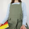 NEW COLOUR! Split Leg Canvas Apron for Potters/Makers, Crossback. Dusty Green No4:5