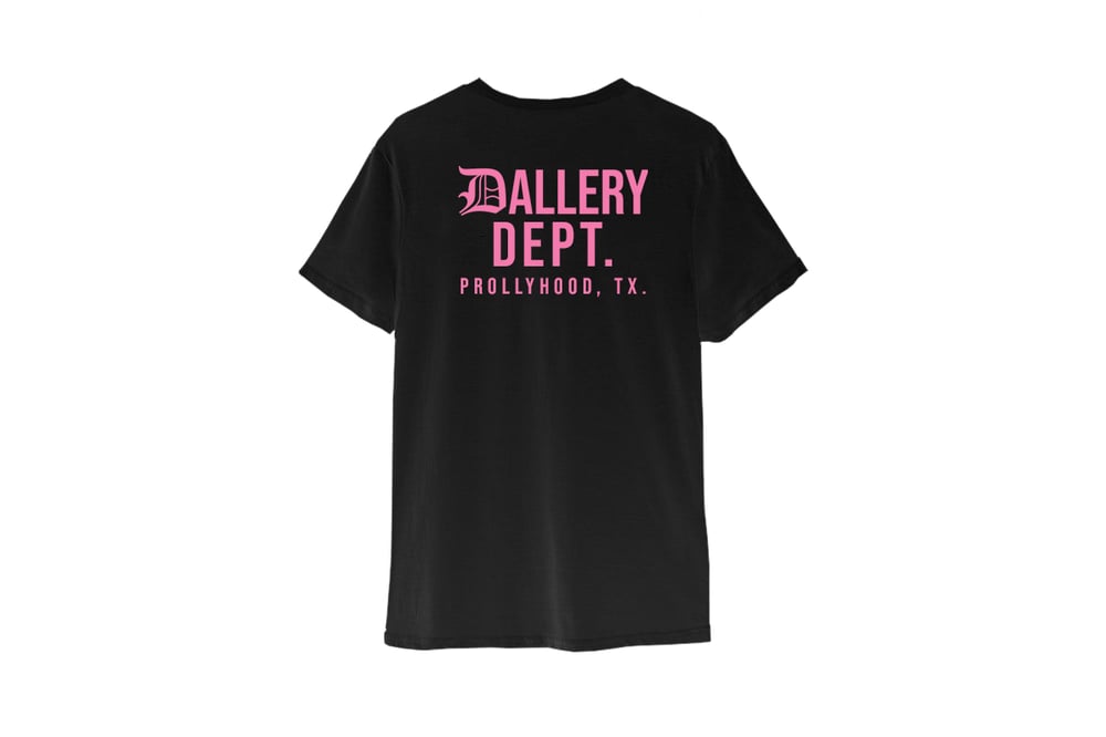 Image of DALLERY DEPT TEE (BLK/PINK)