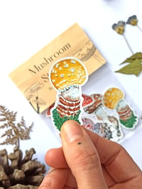 Image 4 of Amanita Muscaria Mushroom Sticker Pack, Waterproof and Scratch resistant. 