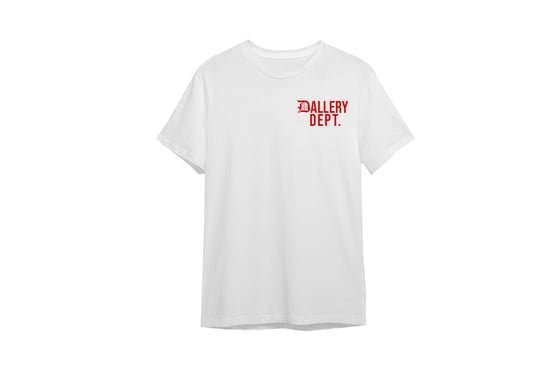 Image of DALLERY DEPT TEE (WHT/RED)