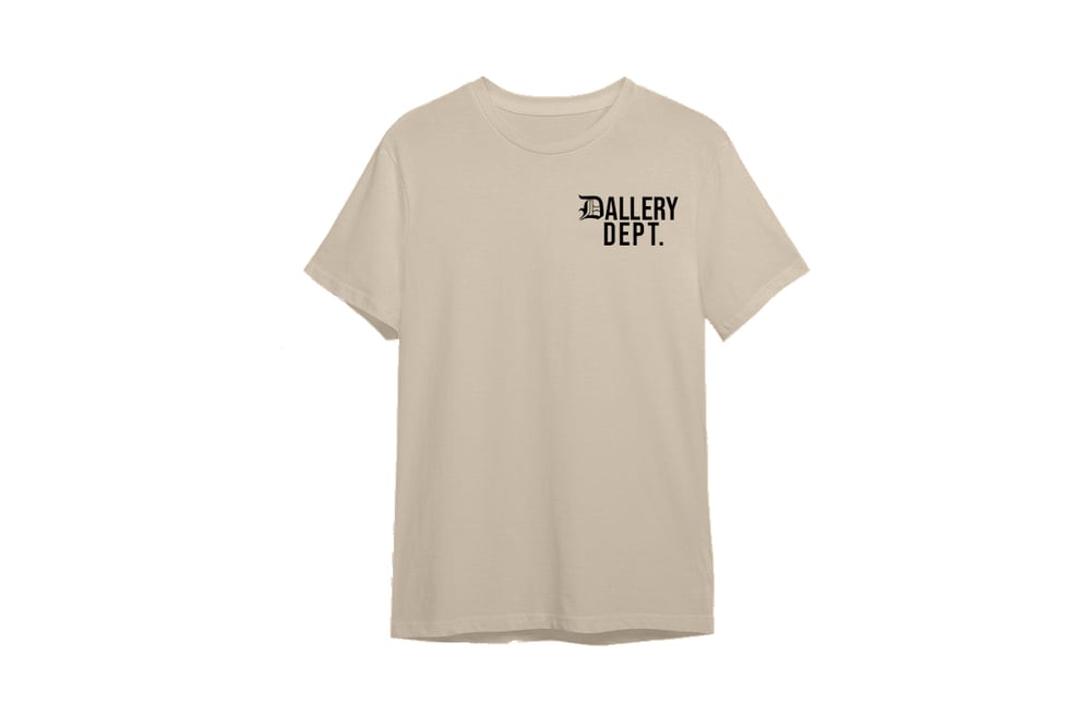 Image of DALLERY DEPT TEE (CREAM/BLK)