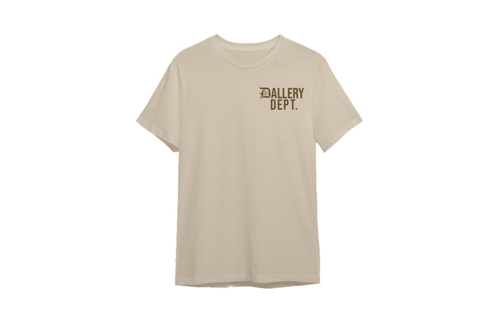 Image of DALLERY DEPT TEE (CREAM/BROWN) 