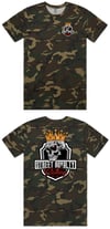 Uni Sex Street Royalty Camo T-Shirt (Skull)