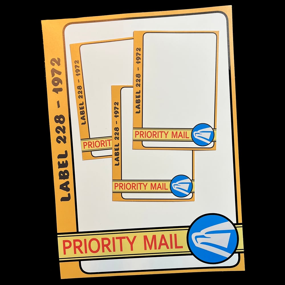 Image of '72 Priority Sport Card - Sticker Blanks