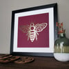 Manchester Bee - Framed Gold