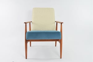 Image of Fauteuil FOX bicolore bleu