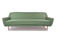 Image 1 of Canapé convertible vert
