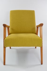 Image 2 of Fauteuil type Kompas bouclette jaune