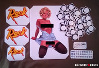 Image 2 of Jerry Cantrell guitar stickers "Blue Dress"G&L Rampage decal Alice in Chains set 125