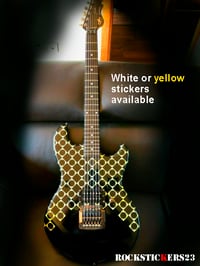 Image 5 of Jerry Cantrell guitar stickers "Blue Dress"G&L Rampage decal Alice in Chains set 125