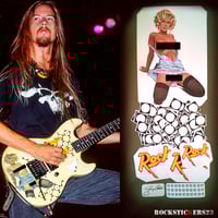 Image 1 of Jerry Cantrell guitar stickers "Blue Dress"G&L Rampage decal Alice in Chains set 125