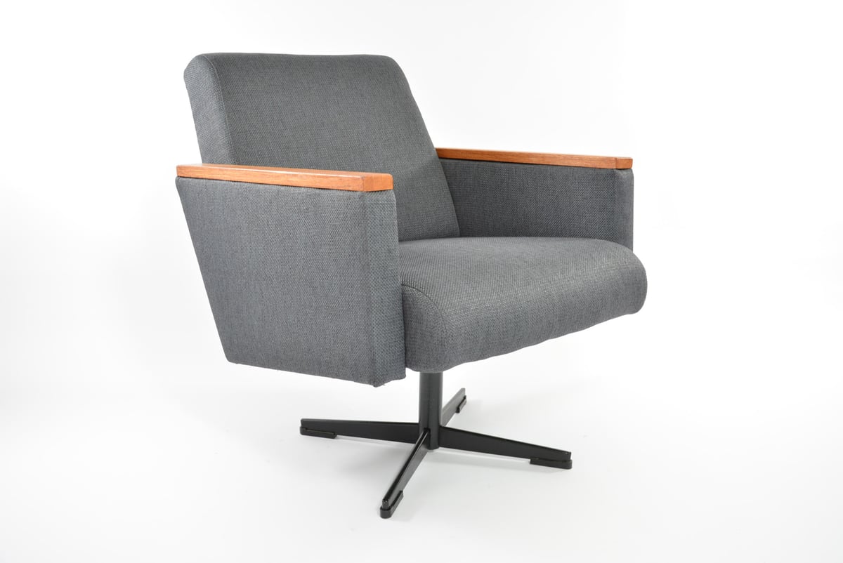 Image of Fauteuil pivotant gris anthracite