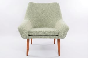 Image of Fauteuil Coquille carrée chiné