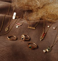 Image 4 of Eco Gold & Pink Tourmaline Pendant