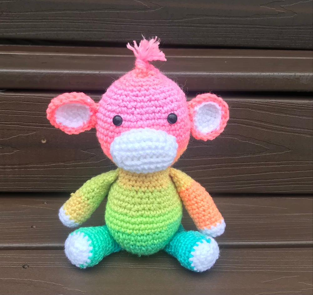 Image of Rainbow Monkey Plush
