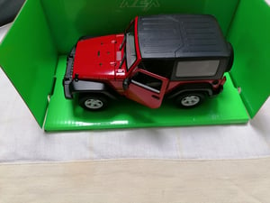 Image of WELLY 1/24 JEEP WEANGLER RUBICON RED SOFT-TOP  22489W