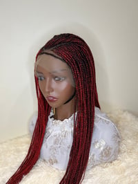 Image 1 of RED BRAIDED CONROW WIG