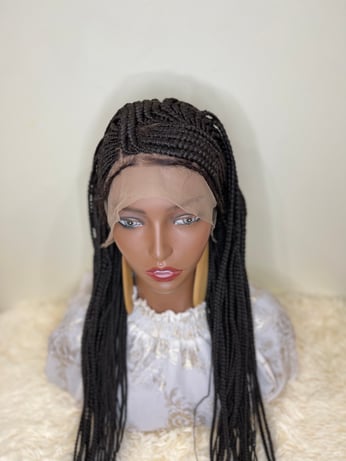 Knotless Goddess Bohemian braids, Closure Wig