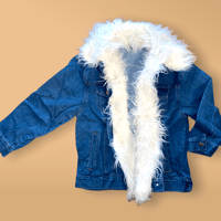 Image 2 of 2 in 1 Faux Fur Denim Jacket 