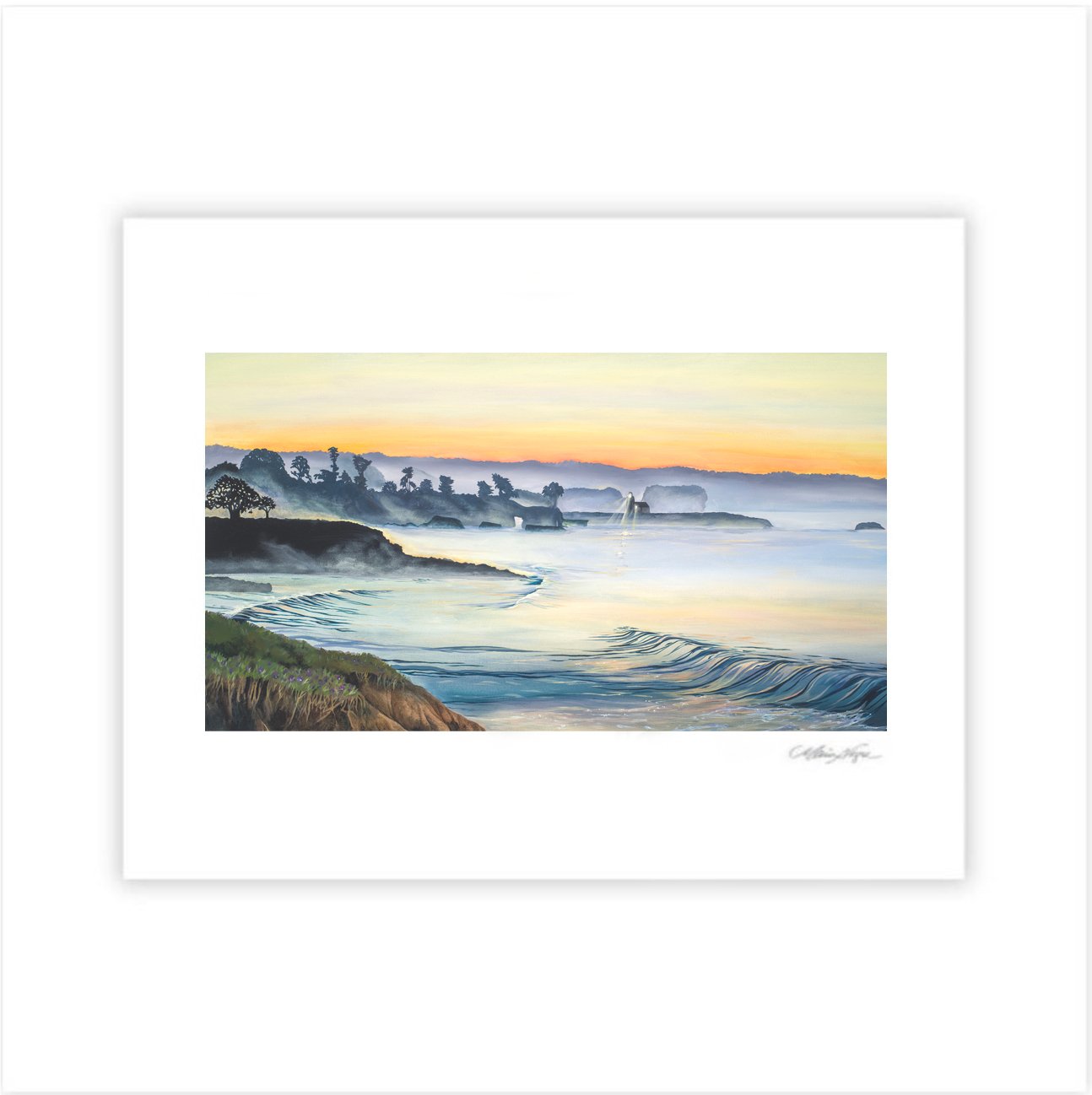 Sunrise Over Santa Cruz Archival Paper Print Maia Negre Shop